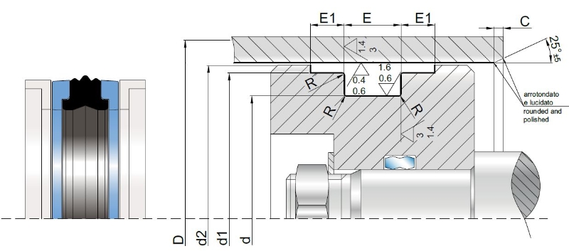 Pseal KDSA 63x51x20,5 CX