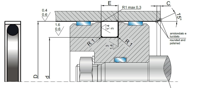 Pseal PSN 60x48,3x6 RN