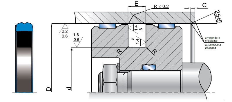 Pseal PSQ 90x69x8,1 DN