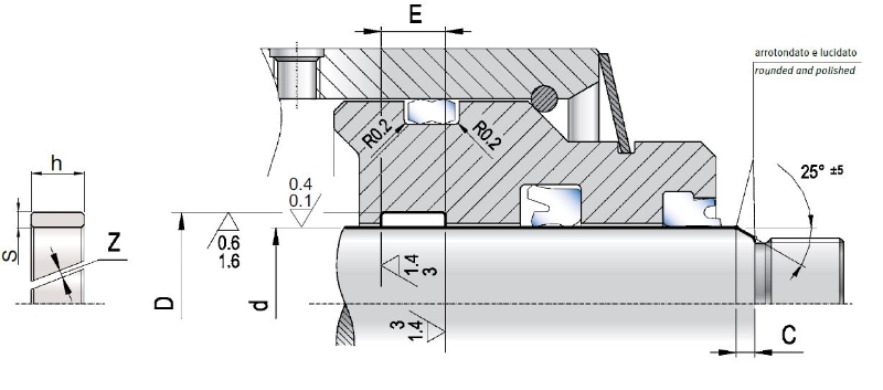 Wear ring HIS 100X105X5,6 R0            