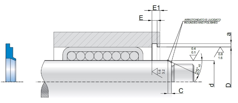 Wiper LWA 8X15X4,5 B0                   