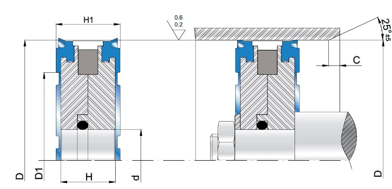 Pseal MPM 32X8X13 AX                  