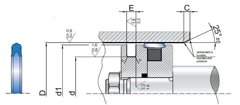 Pseal PLF 40X31X3  A0                   