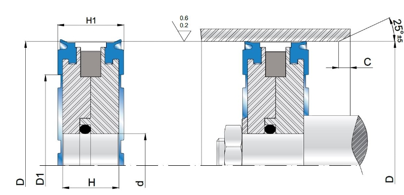 Pseal MPM 32X8X13 BX