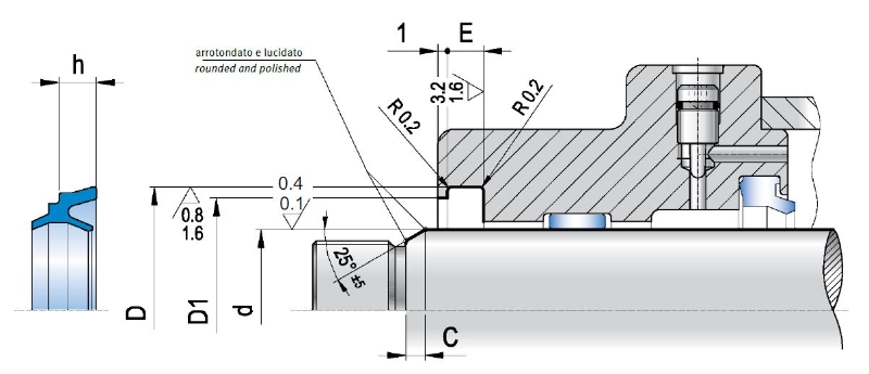 Wiper BWS 28X36X5,6 A0